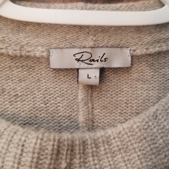 RAILS Joanna Heather Grey Sweater Sz Large - Picture 5 of 8